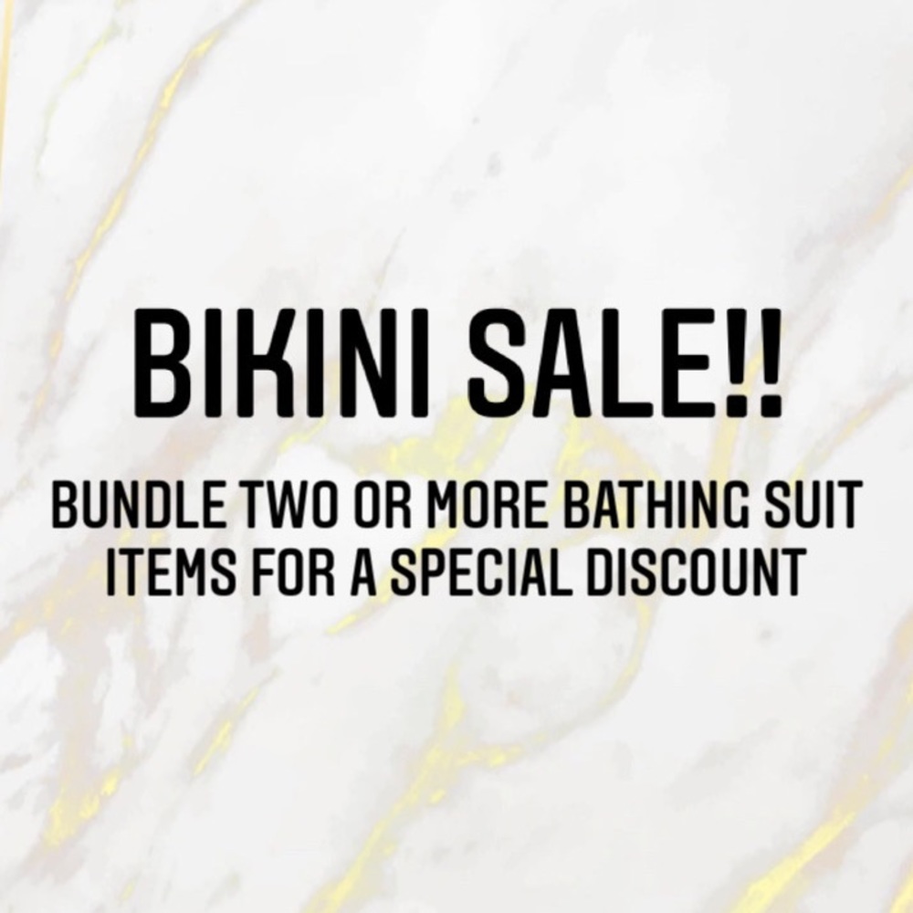 Bundle two or more bathing suit items for a special discount!